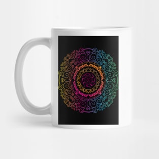 Colourful Mandala Graphic Hindi Art Design Mug